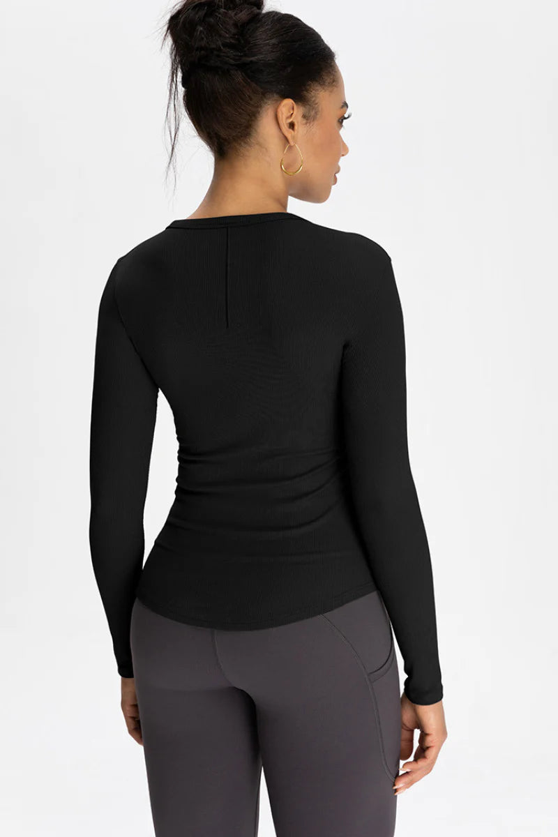 Ribbed soft long sleeve