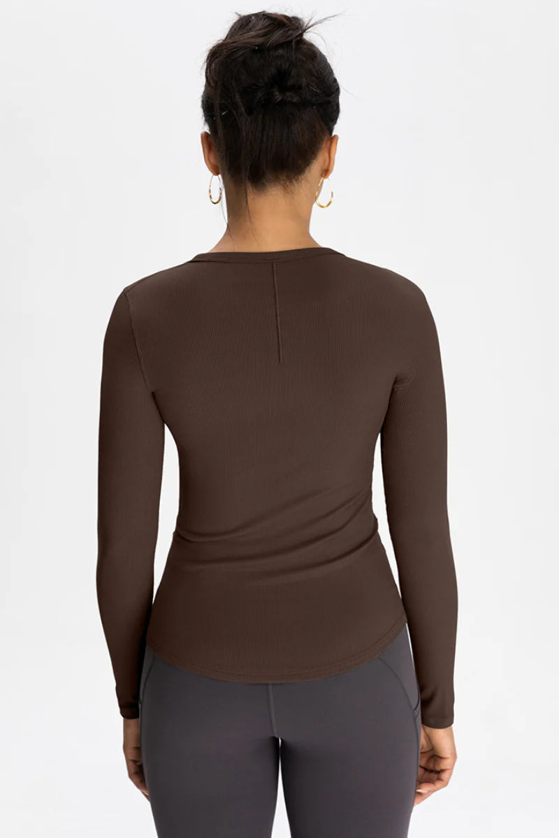 Ribbed soft long sleeve