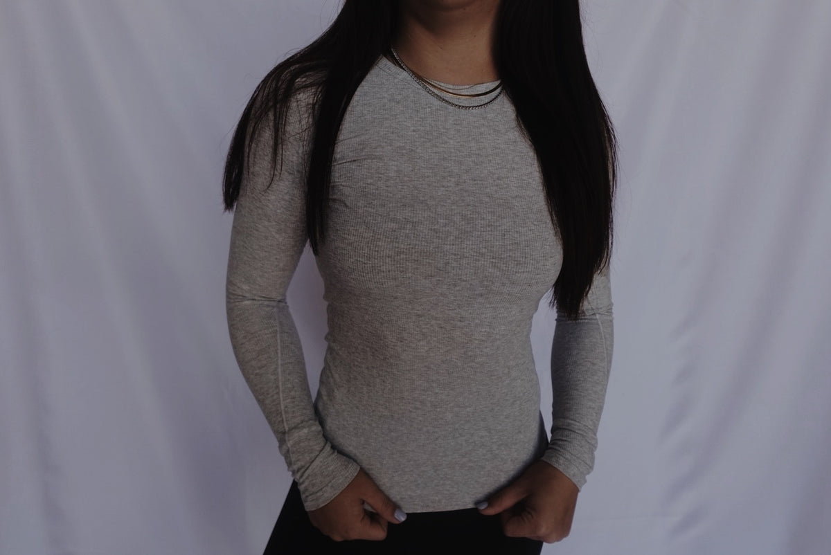Ribbed soft long sleeve