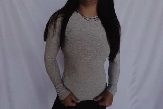 Ribbed soft long sleeve