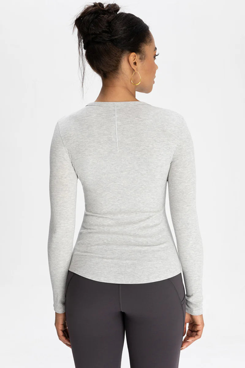 Ribbed soft long sleeve