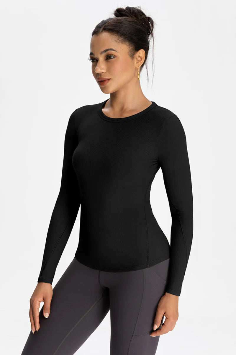 Ribbed soft long sleeve