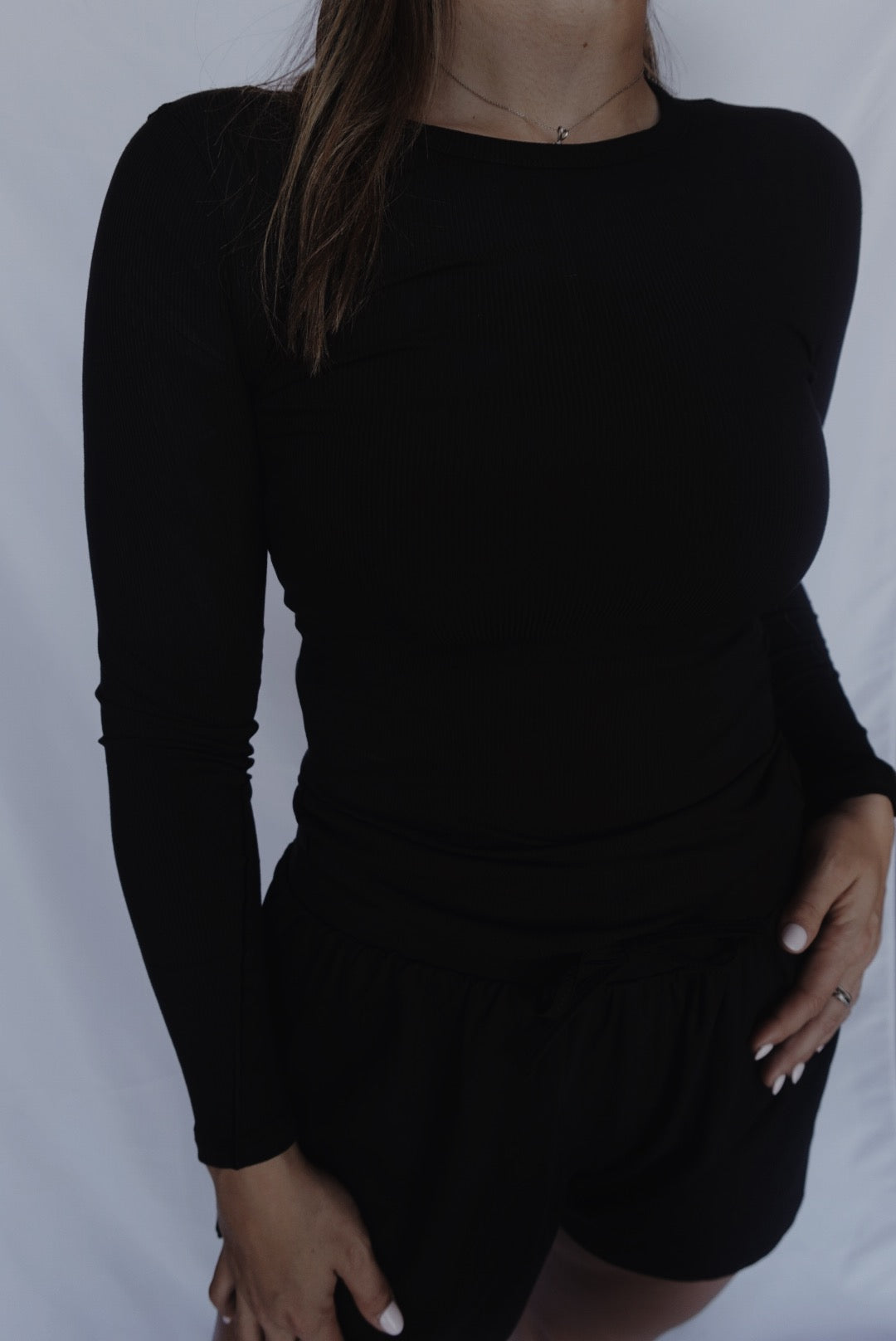 Ribbed soft long sleeve