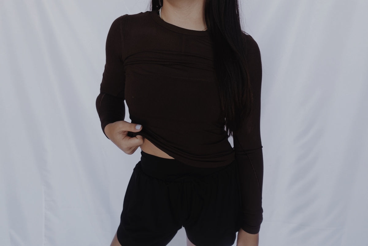 Ribbed soft long sleeve