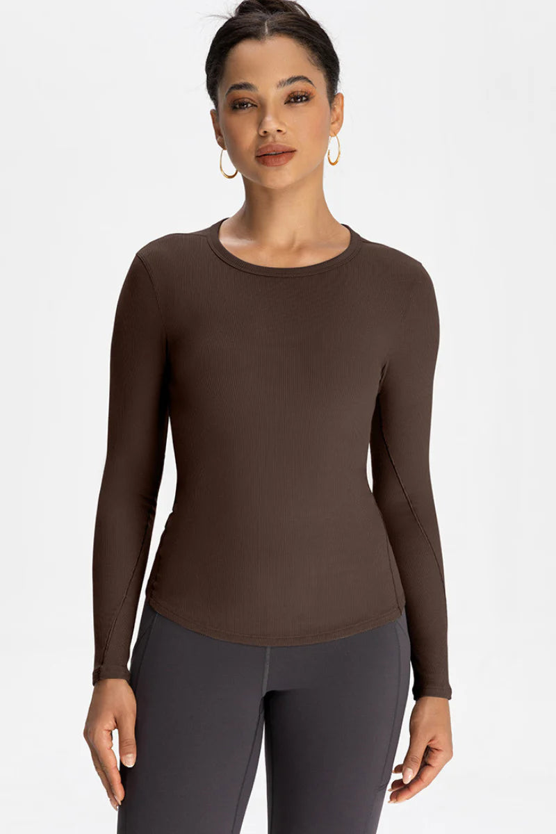 Ribbed soft long sleeve